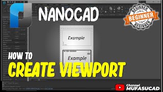 NanoCAD How To Create Viewport [upl. by Eiznil]