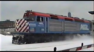 Trains of Chicago  February 25 1994  part 1 [upl. by Eecal]