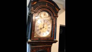 antique clock striking and ticking [upl. by Elocan515]