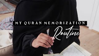 MY QURAN MEMORIZATION ROUTINE  HOW I MEMORIZE QURAN [upl. by Hirschfeld]