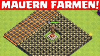 EASY MAUERN FARMEN  CLASH OF CLANS  Lets Play CoC DeutschGerman HD [upl. by Ehudd]