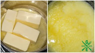 How To Make Clarified Ghee Butter From Regular Butter  GoodEats420com [upl. by Xad]