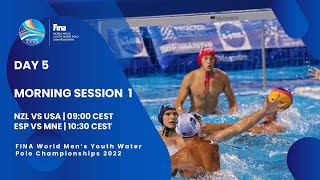 Day 5 PRELIMINARY ROUND  Morning Session 1  FINA World Mens Youth Water Polo Championships 2022 [upl. by Sung351]