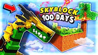 We Spent 100 Days in Dragon Skyblock [upl. by Yrtsed]