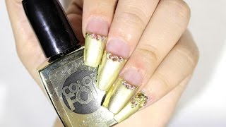 HOW TO Gold Tip Nails ♥ [upl. by Cecily]