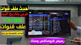 حصريا احدث ملف قنوات ثابت ومتحرك لجميع اجهزة السالك والكيوماكس بتاريخ 1  9  2021 Qmax hd salik hd [upl. by Otila]