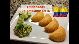 Receta Empanadas Colombianas Con Familia En EU [upl. by Poirer314]