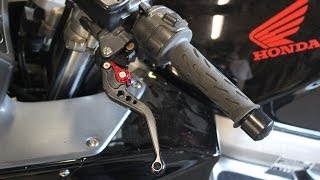 How to Replace Levers on Your Sportbike  VFR800 [upl. by Yelrahs]