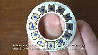 Circular Halbach using 12 rare earth magnets  gyroscopecom [upl. by Helfand]