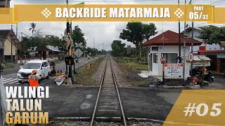 1266 Backride View 🛤  🚂MATARMAJA train part 532  Wlingi  Talun  Garum [upl. by Sirahs]