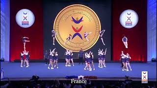 Cheerleading  Equipe de France All Girl Elite  ICU World Cheerleading Championships 2022 [upl. by Balbur]