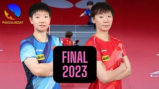 Final  Sun Yingsha vs Wang Manyu  ATTC 2023 [upl. by Dede402]