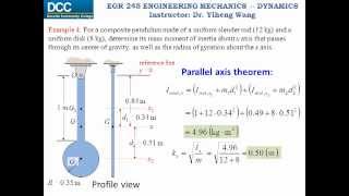 Dynamics Lecture 27 Mass moment of inertia [upl. by Cavil688]