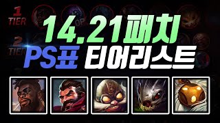 1421패치 PS표 티어리스트 [upl. by Notaes]