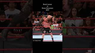 Brock Lesnar vs Braun Strowman  Universal Championship Match WWE No Mercy 2017 [upl. by Eahcim]