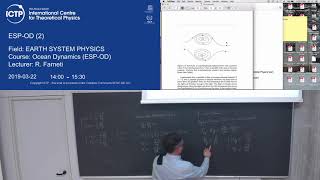 Ocean Dynamics ESPOD Lecture 2 [upl. by Nonek287]