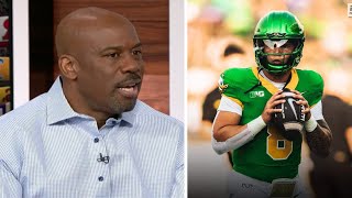 quotDillon Gabriel is the scariest QB in Big Tenquot  Griffith reacts to Oregon DESTROY Maryland 3918 [upl. by Ignatius263]