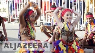 Barranquilla carnival celebrates Colombian folklore [upl. by Nagn]