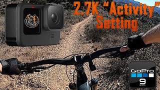 GoPro Hero 9 Raw Footage  27k quotActivityquot Setting  Mountain Biking [upl. by Gabie]