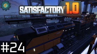 TRAINS Lets Set Up A Bauxite Delivering Train  Ep24  Satisfactory 10 [upl. by Purvis]