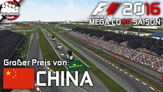 F1 2016 MEGA COOP SAISON 16  Lauf 5  China  Rennen  Lets Play F1 2016 Mega Coop [upl. by Demaria367]