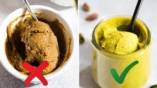 2 SECRETS to bright green PISTACHIO PASTE from scratch [upl. by Aiam]