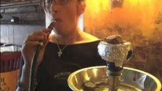 How to Smoke a Hookah  How to Inhale Hookah Smoke [upl. by Harleigh]