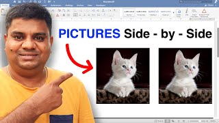 How To Put Pictures Side By Side In Word [upl. by Leelahk776]