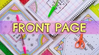 FRONT PAGE and BORDER DESIGN FOR SCHOOL PROJECT 💘 COVER PAGE DESIGN FOR ASSIGNMENT or JOURNAL [upl. by Enitsuga31]