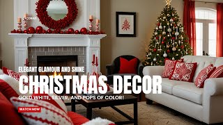 Christmas Decorations 2024 Elegant Gold Silver Blue amp Red Ideas for Every Style  Holiday Magic [upl. by Ettezus]