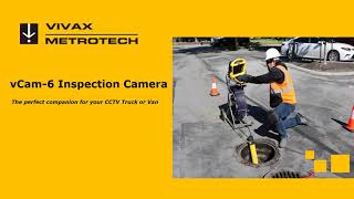 VivaxMetrotech vCam 6 Push Camera Inspection of small diameter main lines [upl. by Shiekh]