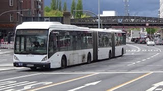 XXLBusse – Giganten auf Hamburgs Straßen Linie 5 Van Hool AGG300 Mercedes CapaCity L [upl. by Gerta]