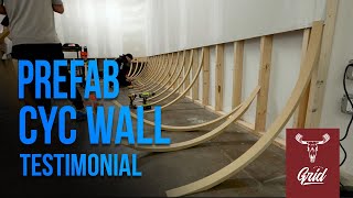 Prefab Cyclorama Wall Testimonial with Off The Grid OTG studios [upl. by Aihseit]