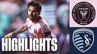 Inter Miami vs Sporting Kansas City Highlights  CONCACAF Champions Cup  FOX Soccer [upl. by Alveta706]