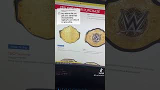 How To Get Belts When Their Sold Out On WWE Shop shorts [upl. by Donelle]