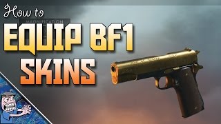 How to equip Battlefield 1 Weapon Skins [upl. by Nniroc]