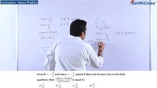 Trigonometry Challenge Cosine Cot Question KCET 11th Mathematics Trigonometry and its Applications [upl. by Kliman]