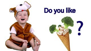 Do You Like Broccoli Ice Cream   Bomatik Nursery Rhymes amp Kids Songs In English [upl. by Mylander]