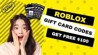 Unused Roblox Gift Card Codes 2024 – New Method [upl. by Seumas]