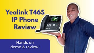 Yealink T46S VOIP Phone Review 16 Line IP Phone [upl. by Ahsiliw34]