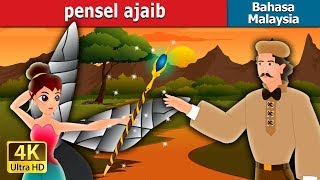 Pensel Ajaibin  The Magic Pencil Story Malay  Cerita kanak kanak  4K UHD  MalaysianFairyTales [upl. by Eetse]