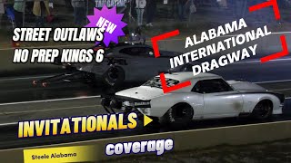 Street outlaws No prep Kings Alabama International Dragway Invitationals full coverage [upl. by Bate]