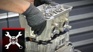 Polaris RZR 900 Engine Rebuild  Part 5 Engine Assembly [upl. by Grochow]