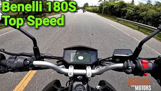 Benelli 180S Top Speed  Velocidad Maxima  Medina Motors [upl. by Laemaj]