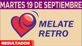 Sorteo Melate Retro del Martes 19 de Septiembre del 2023 [upl. by Hazard]