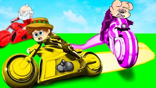 ¡IMPOSIBLE SOBREVIVIR a las MOTOCICLETAS LASER 🏍️😂 GTA 5 con SILVIO PANCRACIO y PERMON [upl. by Atik566]