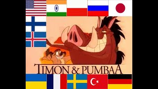 Timon and Pumbaa intro in different languages  Timon and Pumbaa opening in different languages [upl. by Petunia]