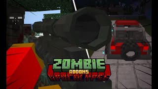 Best ZOMBIE APOCALYPSE addons for MINECRAFT BEDROCK 121 [upl. by Missy726]