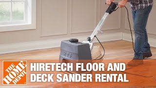 HireTech Floor and Deck Sander  The Home Depot Rental [upl. by Lanna71]