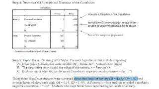 Pearsons r Part 4  Writing a Descriptive Report [upl. by Ruscio]